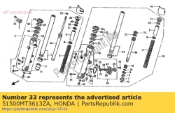 Aquí puede pedir horquilla, l * nh1 * de Honda , con el número de pieza 51500MT3613ZA: