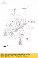 11DXF41130P1, Yamaha, serbatoio carburante comp. yamaha xt 660 2011, Nuovo