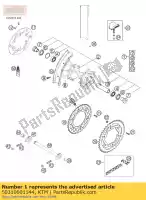 50310001144, KTM, r.ko?o kpl.2.15x19'excel '00 ktm  exc mxc sx sxs 125 200 250 300 360 380 400 520 540 2000 2001 2002 2020, Nowy