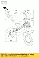 430411905GN, Kawasaki, caliper-assy, ??rr, srebrny kawasaki vn drifter 800, Nowy