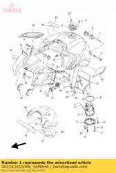 Aquí puede pedir depósito de combustible comp. De Yamaha , con el número de pieza 2D1YK24100P6: