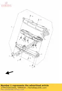 yamaha 37PH35003000 conjunto de medidor - Lado inferior
