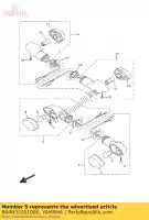 B04H33201000, Yamaha, przednie ?wiat?o migacza yamaha  mt 320 660 2016 2017 2018 2019, Nowy