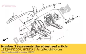 Honda 19226HN2000 junta, tapa de la bomba de agua - Lado inferior