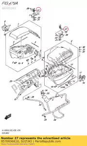 suzuki 9570006810 jeu de serrures, côté b - La partie au fond