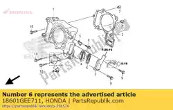 Qui puoi ordinare valvola comp., reed (nok) da Honda , con numero parte 18601GEE711: