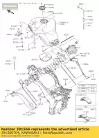 391560704, Kawasaki, pad, 8x400x5 zx1000gbf kawasaki z zx 1000 2011 2012 2013 2014 2015 2016, Novo