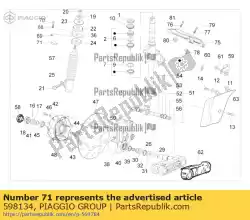 Tutaj możesz zamówić zacisk w?? A od Piaggio Group , z numerem części 598134: