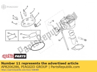 AP8206286, Aprilia, o-ring 104,3x3,5, Nowy