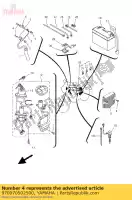 970070502500, Yamaha, perno, hexágono yamaha xj xt xjs diversion xte xtr xtx 600 660, Nuevo