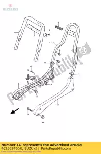 suzuki 4625024B00 handle,pillion - Bottom side