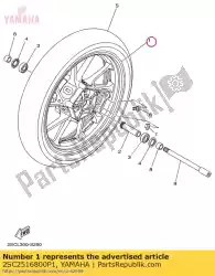 Here you can order the cast wheel, front from Yamaha, with part number 2SC2516800P1: