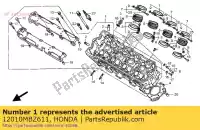 12010MBZ611, Honda, culata, cilindro honda cb hornet f cbr  cb600f 600 , Nuevo