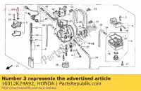 16012KZ4A92, Honda, ventiel set, zitting honda cr 125 250 2000 2001 2002 2003 2004 2005 2006 2007, Nieuw