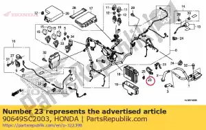 Honda 90649SC2003 bande, faisceau de câbles (natur - La partie au fond