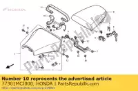 77301MCJ000, Honda, comp. dobradiça, assento honda cbr 900 2000 2001, Novo