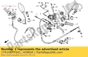 honda 17910KTF641 kabelcomp., gasklep - Onderkant