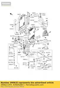 kawasaki 390621354 ch?odzenie w??a en450-a5 - Dół