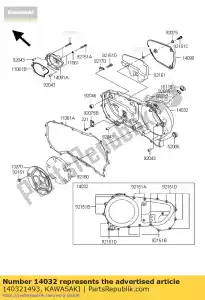 kawasaki 140321493 coperchio frizione vn1500-e2 - Il fondo