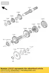 Aqui você pode pedir o transmissão do eixo em em Kawasaki , com o número da peça 131271279:
