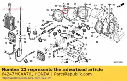 Here you can order the plate, l. Speaker box from Honda, with part number 64247MCAA70:
