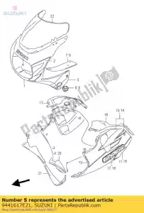 suzuki 9441617E21 plate, turngn.r - Dół