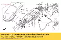 77245KTF640, Honda, housse, loquet de siège honda sh i  sh125 sh150 sh125s sh150s sh125r sh150r 150 125 , Nouveau