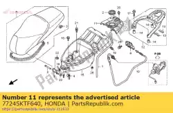 Aqui você pode pedir o capa, trava de assento em Honda , com o número da peça 77245KTF640:
