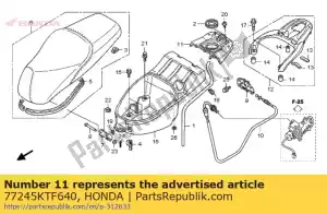 Honda 77245KTF640 capa, trava de assento - Lado inferior