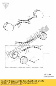 triumph T2700267 lens - Onderkant