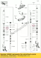 440650056, Kawasaki, garfo dianteiro com bucha, slide klz10 kawasaki  h2 h2r klz 1000 2012 2013 2014 2015 2016 2017 2018 2021, Novo