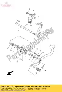 yamaha 936041083700 perno - Lado inferior