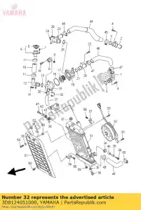 yamaha 3D8124051000 gruppo soffiante - Il fondo