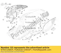 67551200DT, Piaggio Group, Alerón de cubierta vespa vespa zapm80100, zapm80101, zapma7100 zapm80101 zapm808g, zapm80200, zapm8020, zapma7200, zapma78g zapma720 zapma78g,  zapmd710 zapmd7200,  946 125 150 946 2013 2014 2015 2016 2017 2018 2019 2020 2021 2022, Nuevo