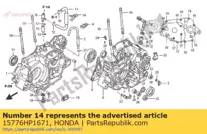 Honda 15776HP1671 clip,breather tub - Bottom side
