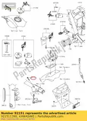 Qui puoi ordinare bullone, presa, 6x35 vn1500-e1 da Kawasaki , con numero parte 921511390: