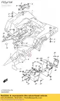 6312434K00, Suzuki, schild, achterspatbord; suzuki  500 750 2019, Nieuw