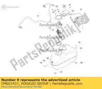 CM001437, Piaggio Group, profielbasis 0,5 x 10 cpl l=380 piaggio zapmd2100 zapmd220,  zapmd2200 300 400 2021 2022, Nieuw