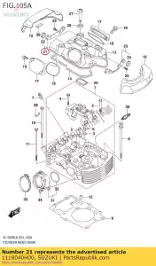 suzuki 1118040H00 support, tête co - La partie au fond