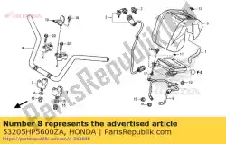 Here you can order the cover, handle *nh1 * from Honda, with part number 53205HP5600ZA: