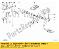 23311464659, BMW, schakelhendel bmw  1100 1992 1993 1994 1995 1996 1997, Nieuw