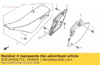 83510MEN731, Honda, cover, r. side honda crf  x r crf450r 450 , New