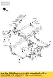 Qui puoi ordinare pipe-comp, downtube, rh, bl vn200 da Kawasaki , con numero parte 31064012018R: