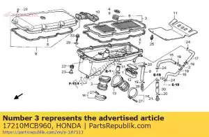 honda 17210MCB960 filtr powietrza - Dół