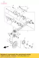 3D8818150000, Yamaha, cable, motor de arranque yamaha xvs 1300 2007 2008 2009, Nuevo