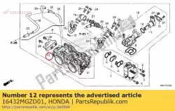geen beschrijving beschikbaar van Honda, met onderdeel nummer 16432MGZD01, bestel je hier online: