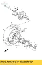Aquí puede pedir rueda trasera de Suzuki , con el número de pieza 6411107D101DR: