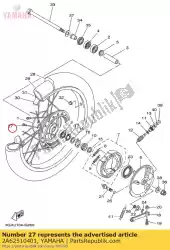 Tutaj możesz zamówić zestaw szprych od Yamaha , z numerem części 2A62510401: