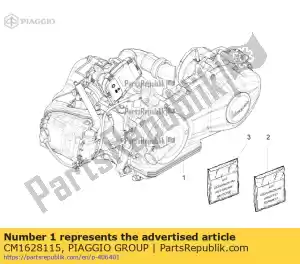 Piaggio Group CM1628115 engine 125 4t 3v - Bottom side