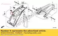 83643355300, Honda, ta?ma magiczna (?e?ska) (25x honda xl transalp v varadero nx dominator  vt cx shadow c ace c2 crf r s aero c3 xr l ca rebel c2s black spirit c2b va x m cmx rvf xbr cs cxa rii fury xbr500 xbr500s nx650 vt1100c xl600 xl600v ca125 rvf400r vt1100c2 cmx250c vt1100c3 vt125c vt125c2 xl650v , Nowy